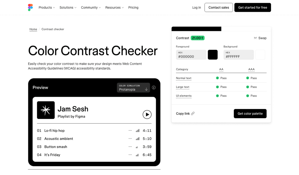 Color Contrast Checker Accessibility Checker Figma 10 25 2025 01 30 PM